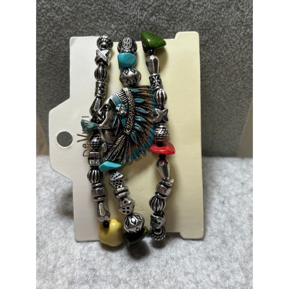 #34. Native American Stretch Bracelet